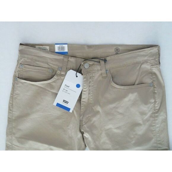LEVI'S Cool 505 Men's Sz 34 Khaki Regular Fit Cropped 3/4 Pants - Picture 3 of 9